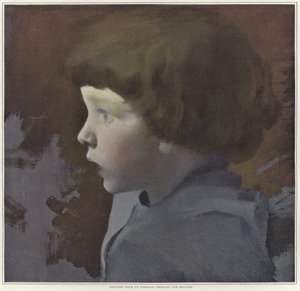 Sketch for a portrait of a child  by Paul Albert Besnard